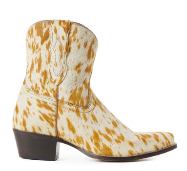 Cowdie Western Hairon Leather Booties