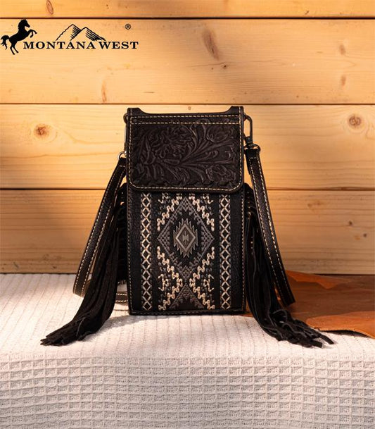 Montana West Tooled/Embroidered Collection Phone Crossbody Bag