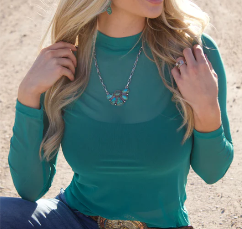 MESHED OUT TURQUOISE