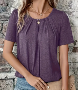 Elegant Dark Purple Women's T-Shirt