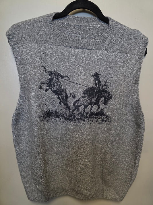 Heather Grey Vest Down the Line