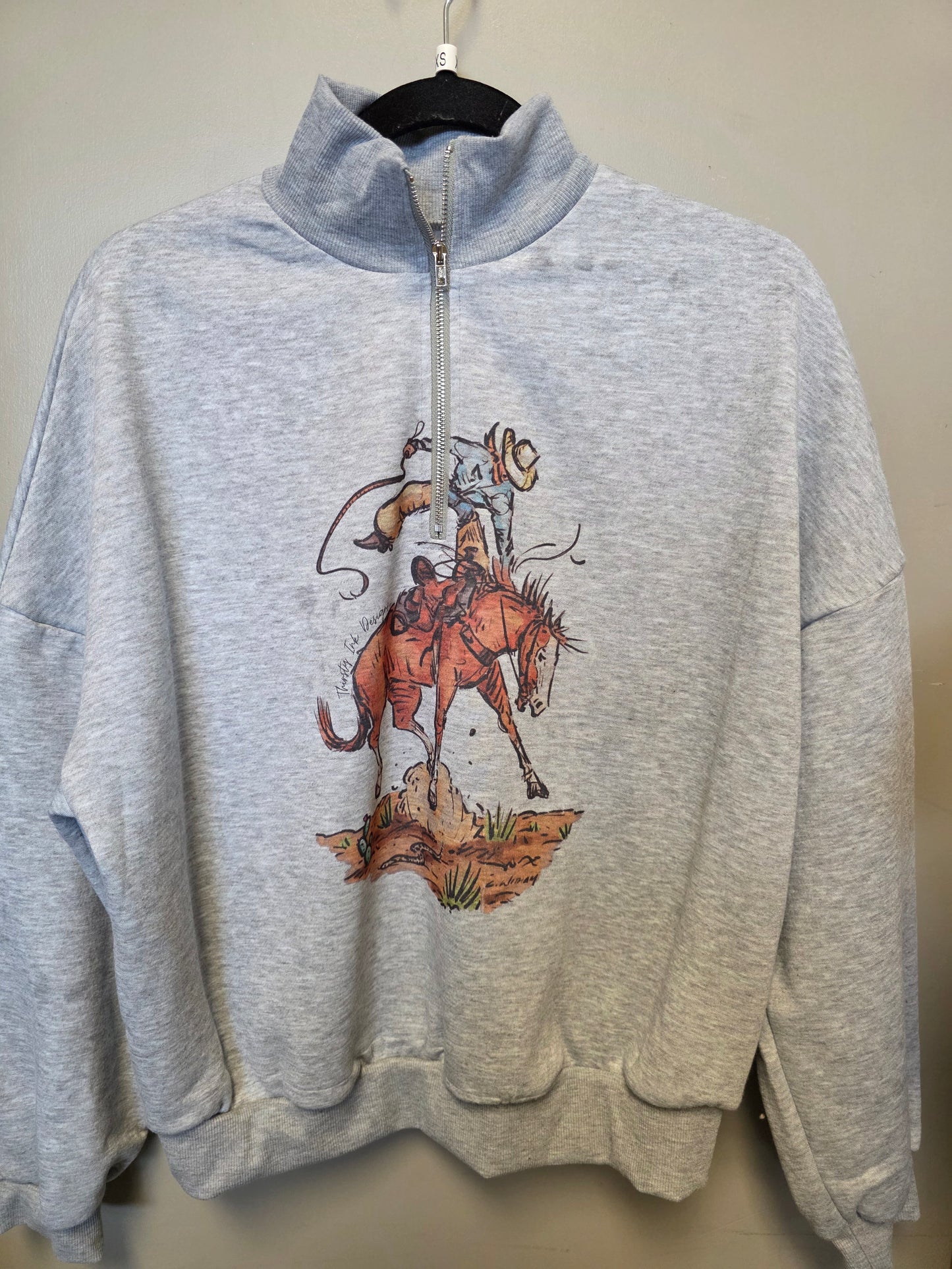 3/4 Zip Bronc Sweater