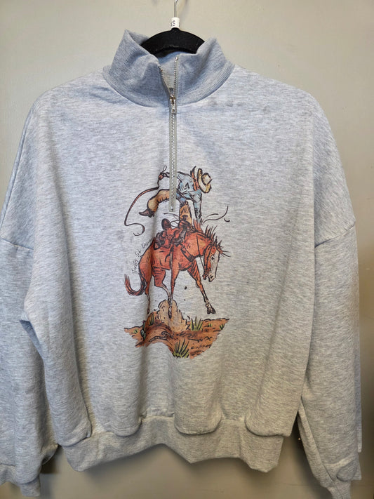 3/4 Zip Bronc Sweater