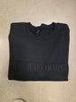 Make Heaven Crowded Embroidered Fleece Sweatshirt