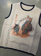 Knit Western Vest
