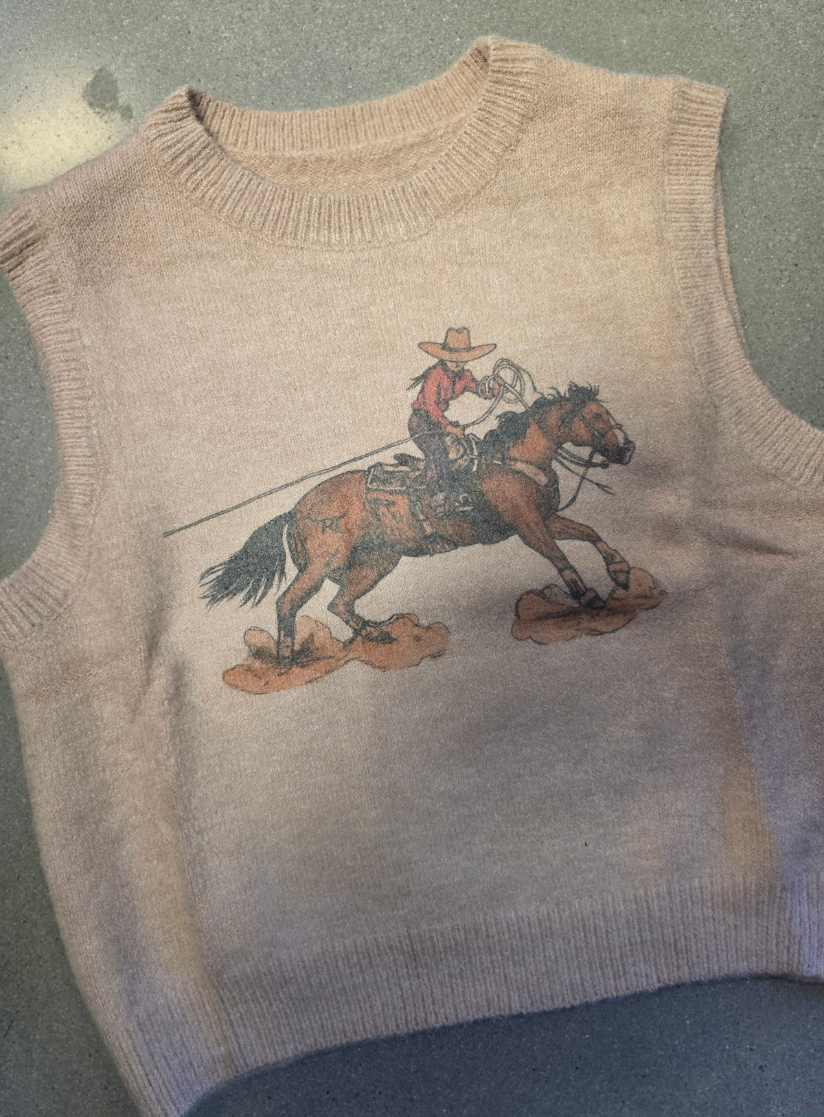 Knit Western Vest