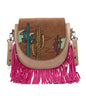 MW1309-8360 Montana West Embroidered Collection Crossbody Bag