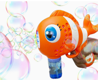 Led Light-up Bubble Maker Blast Gun