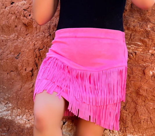 FORT WORTH FRINGE SKIRT