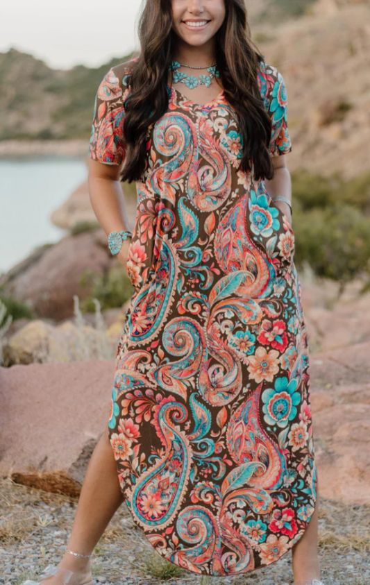 Paisley Of My Heart Maxi Dress