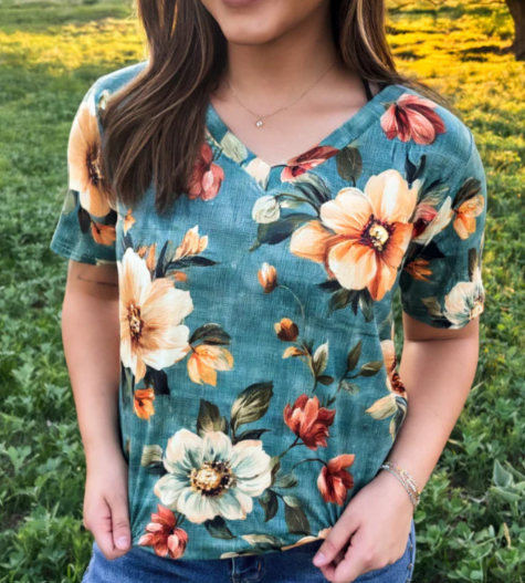 Wildflower Sage Top