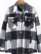 Oversized plaid flannel jacket