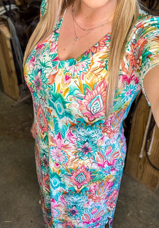 Pink Skies Maxi Dress