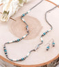 Lihgning Bolt Concho Turquoise Navajo Pearl Necklace