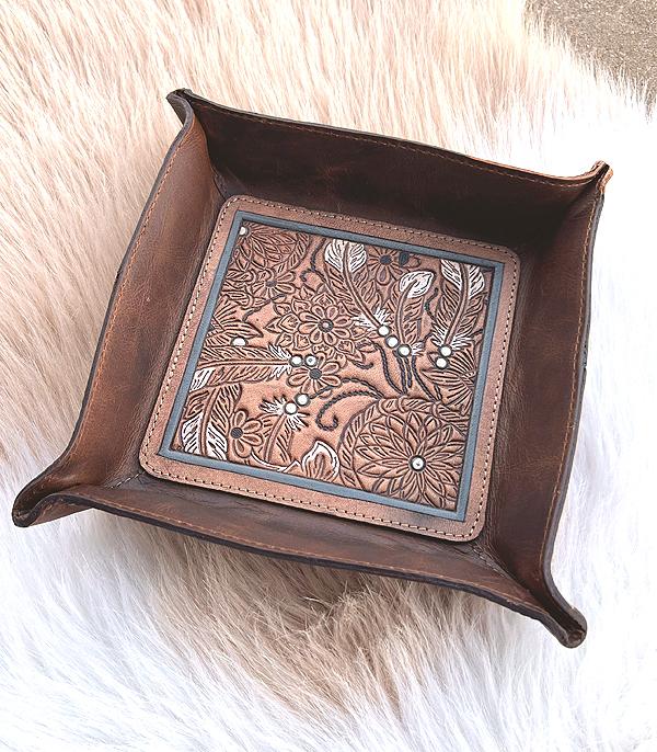 Leather Catchall Tray