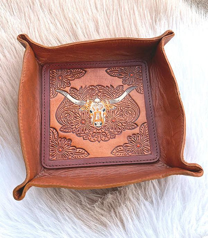 Leather Catchall Tray