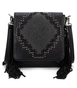 Montana West Tooled Fringe Collection Concealed Carry Crossbody