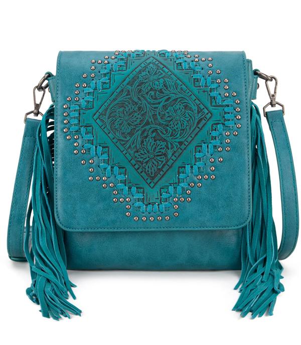 Montana West Tooled Fringe Collection Concealed Carry Crossbody