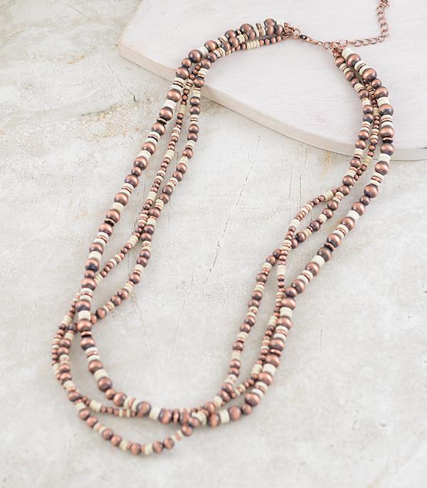 Multi Strand Navajo Pearl Bead Necklace