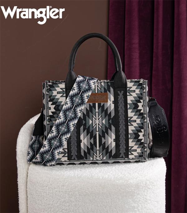 Wrangler Southwestern Pattern Dual Sided Print Concealed Carry Tote/Crossbody