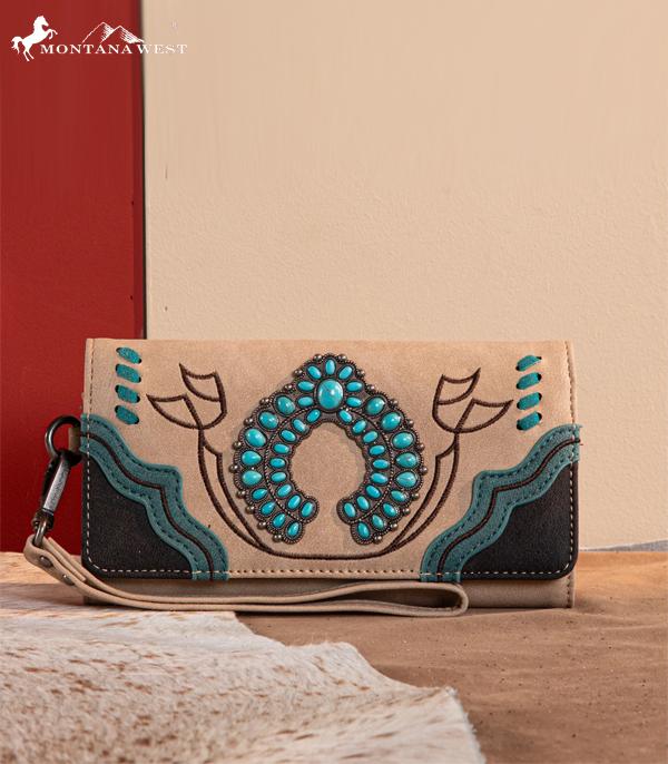 Montana West Squash Blossom Concho Collection Wallet