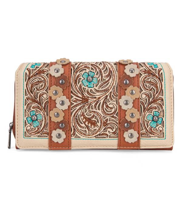 Montana West Embroidered Collection Wallet