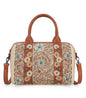 Montana West Embroidered Barrel Satchel Bag/Crossbody