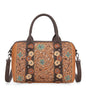 Montana West Embroidered Barrel Satchel Bag/Crossbody