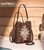 Trinity Ranch Floral Aztec Tooled Mini Tote/Crossbody  TR190-1821CF