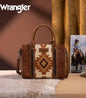Wrangler Tooled Aztec Pattern Print Concealed Carry Tote/Crossbody