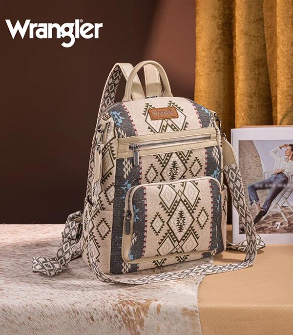 Wrangler Aztec Print Backpack/Crossbody