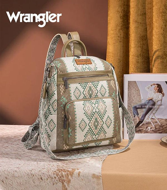 Wrangler Aztec Print Backpack/Crossbody