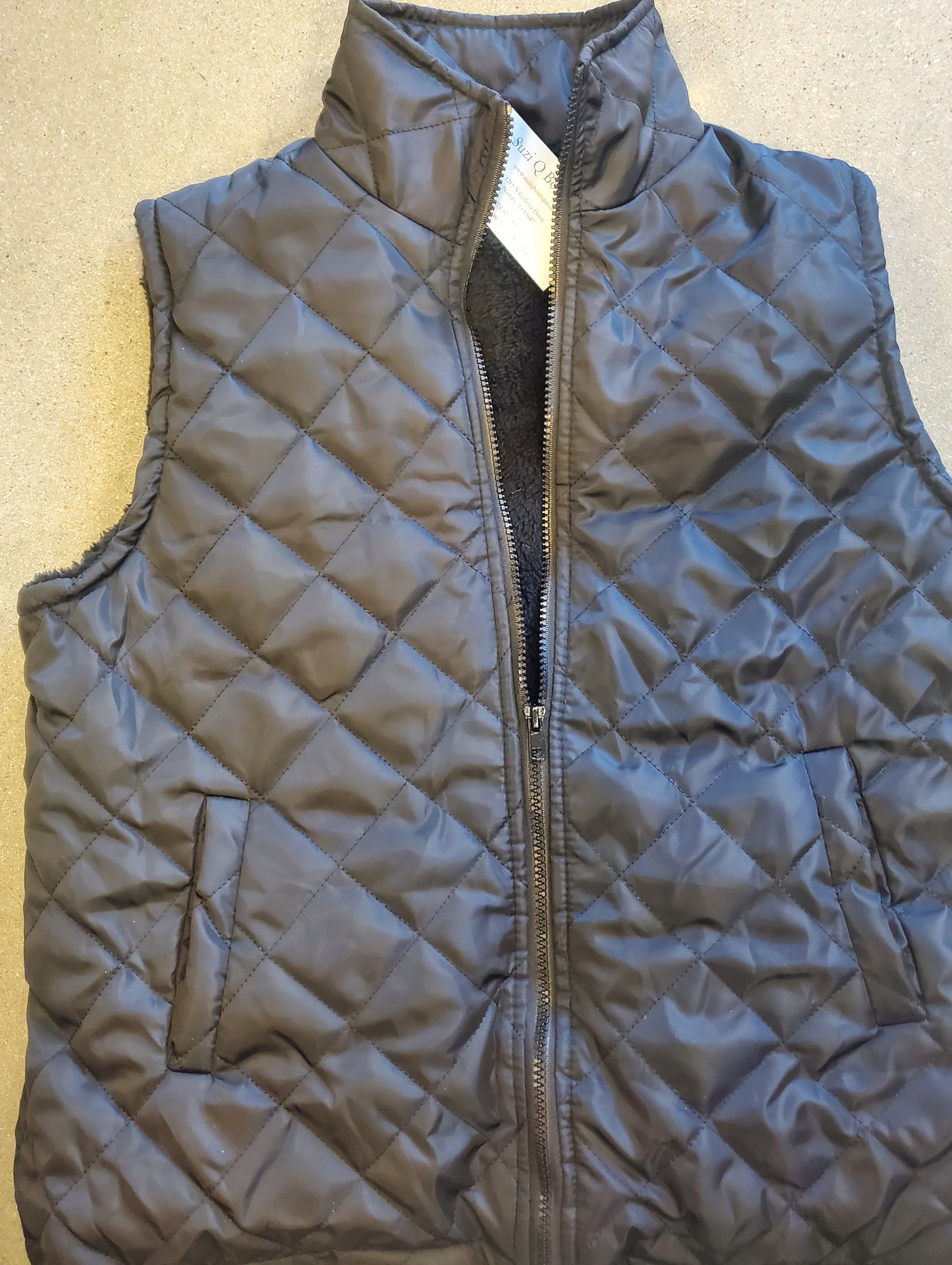 Argyle Pattern Fall & Winter Vest, Casual Zip Up