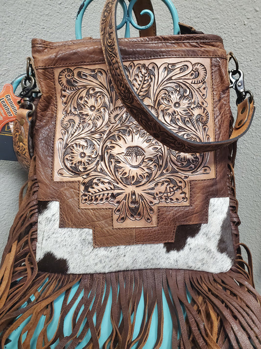 Tooled Sunflower Dual CC American Darling Handbag