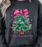 O Come Let Us Adore Him Christmas Tree T-Shirt