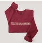 Make Heaven Crowded Embroidered Heavyweight Sweatshirt