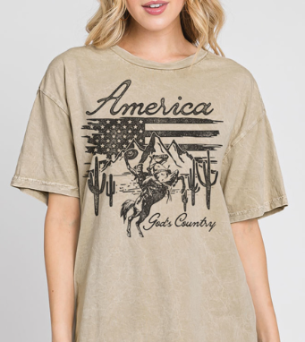 AMERICA COWBOY MINERAL GRAPHIC TEE