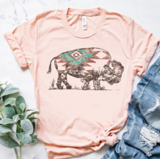 Boho Aztec Buffalo Southwest Bison