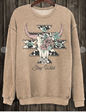 STAY WILD COW SKULL MINERAL SWEATSHIRTS