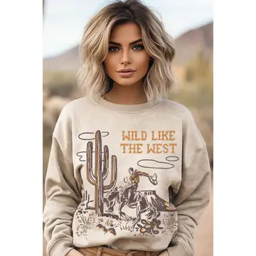 Wild Like the West Mineral Graphic Sweatshirts