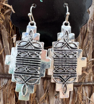Stitched In Aztec Earrings