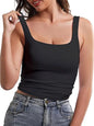 Square Collar Camisole Vest