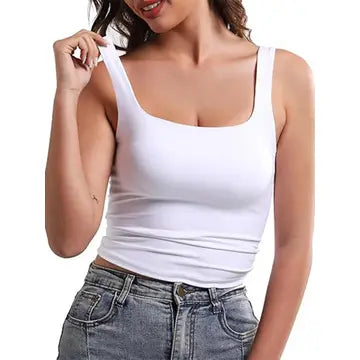 Square Collar Camisole Vest