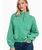 Acid Wash Fleece Half Zip Pullover