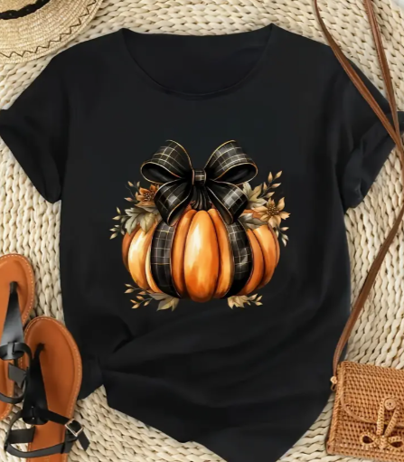 Pumpkin Print T-Shirt
