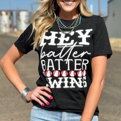 Hey Batter Batter Baseball Tee