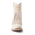 Desert Angel Fringe Booties in White