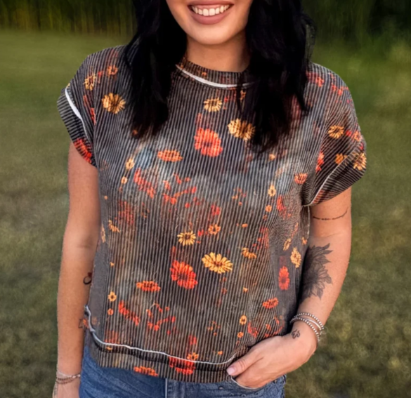 Rust Bloom Top