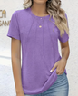 Round Neck Short Sleeve Top