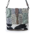 Myra Willow Trace Canvas & Hairon Bag in Geo Sage